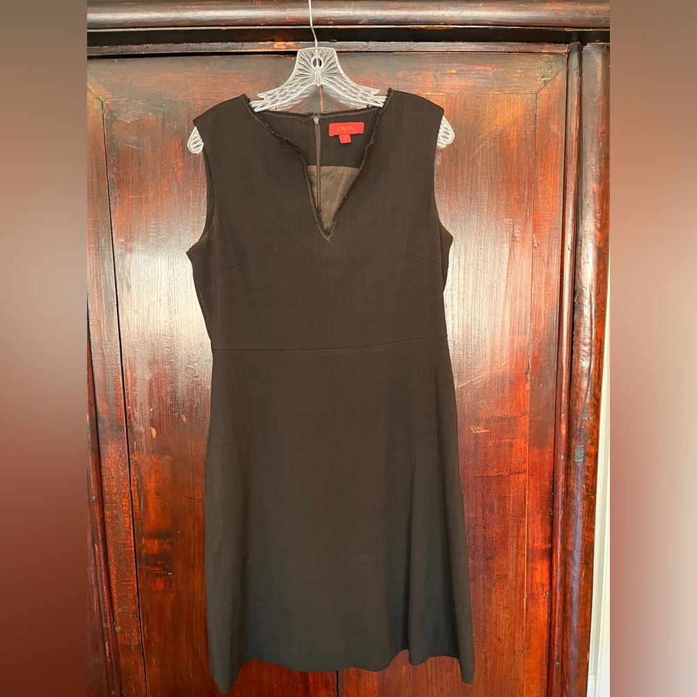 Lavia 18 Brown Sleeveless Sheath Dress-Size 10